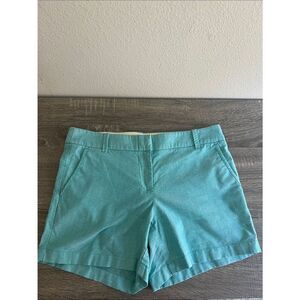 J Crew Classic Chino Shorts Coastal Blue Size 6